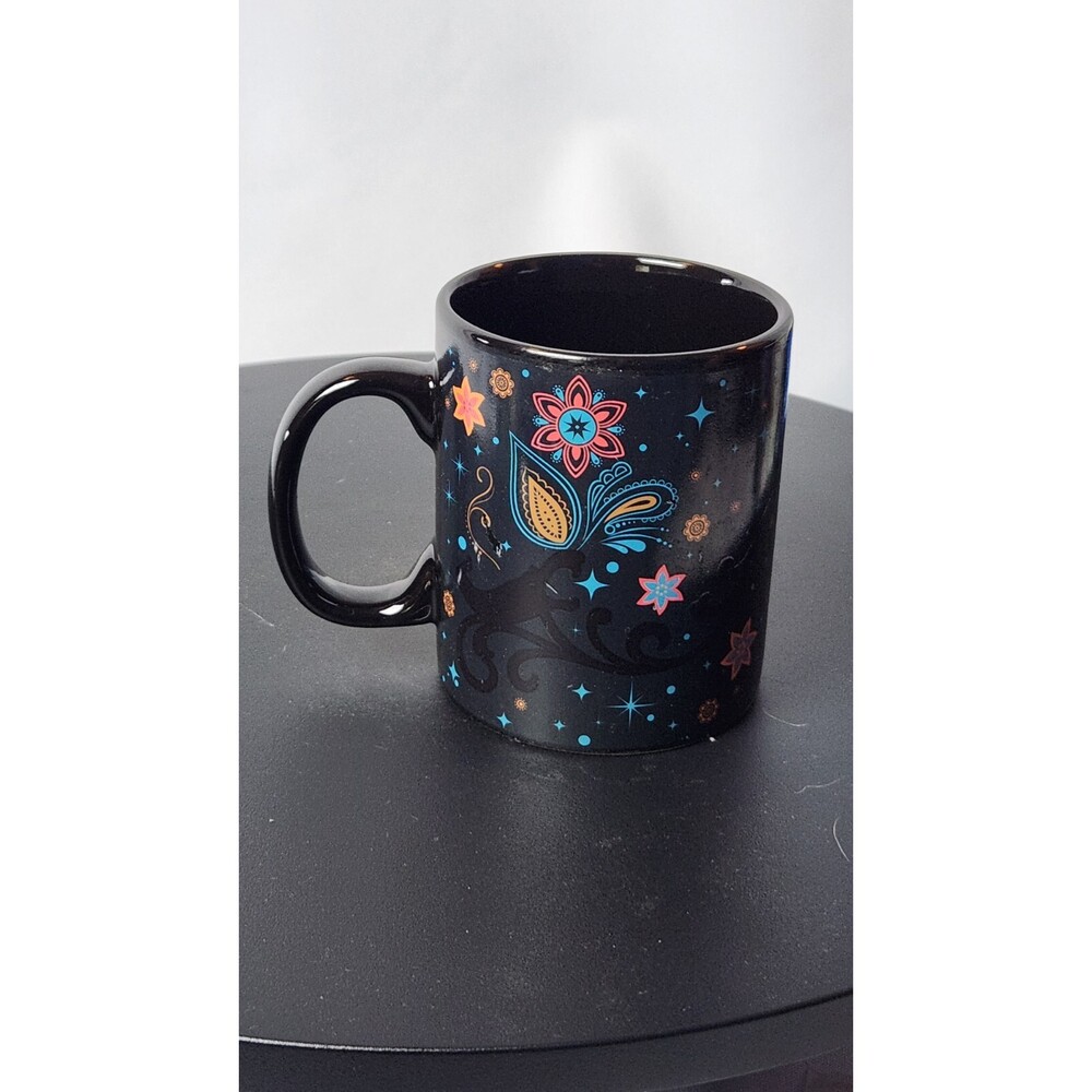 Disney Aladdin Magic Lamp And Genie Ceramic Black Mug Cup Limited RARE - Picture 3 of 4